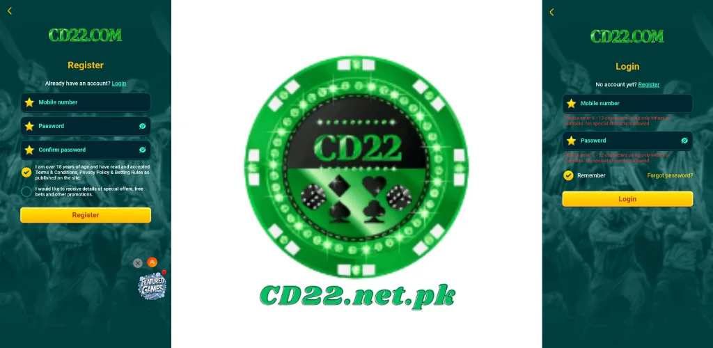 CD22 Register and CD22 login