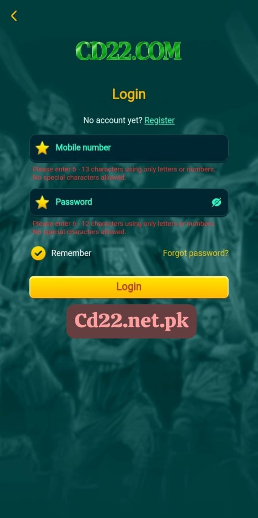 cd 22 login