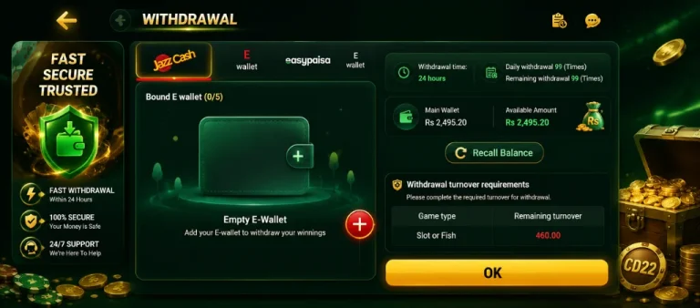 How to Withdraw Cash from CD22